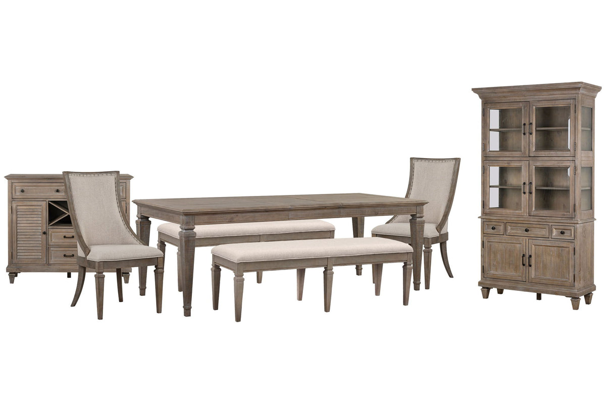 Lancaster - 7 Piece Extendable Rectangular Dining Table Set