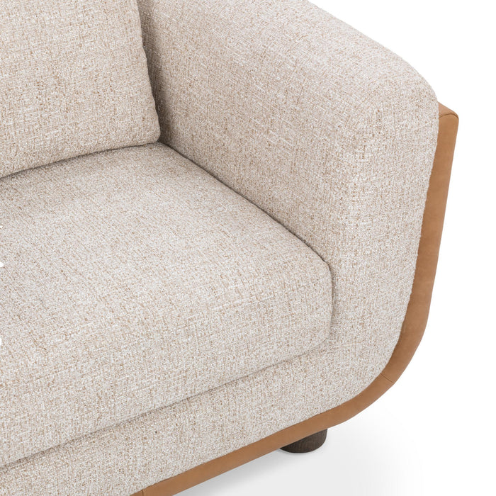 Dania - Accent Chair - Beige / Light Brown