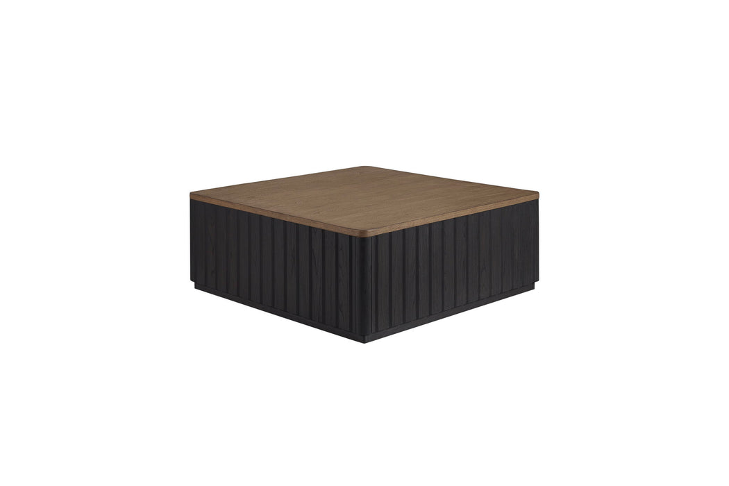 Elure - Channel Cocktail Table - Peppercorn