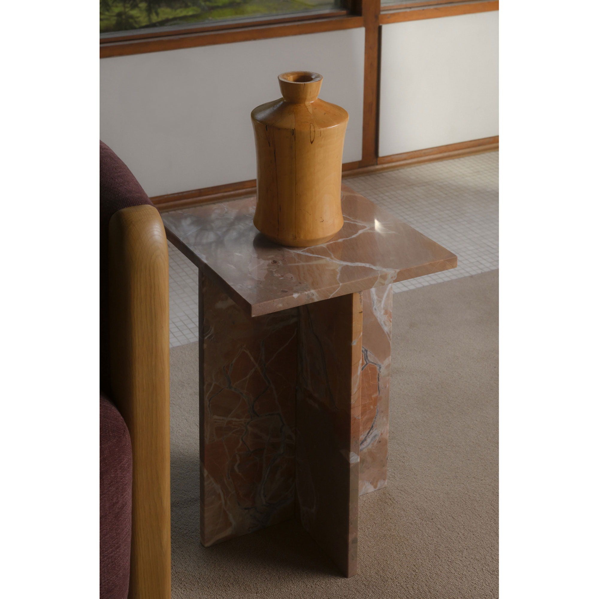 Blair - Accent Table Levante Marble - Orange