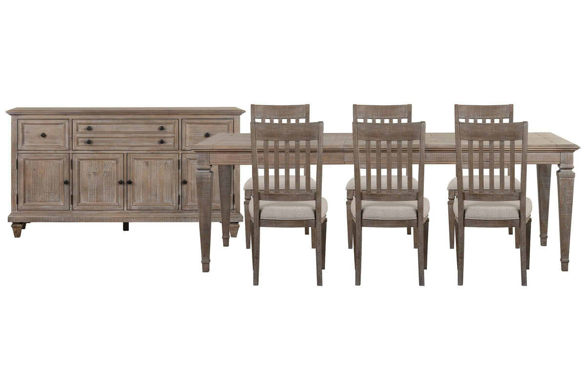 Lancaster - 8 Piece Extendable Rectangular Dining Table Set