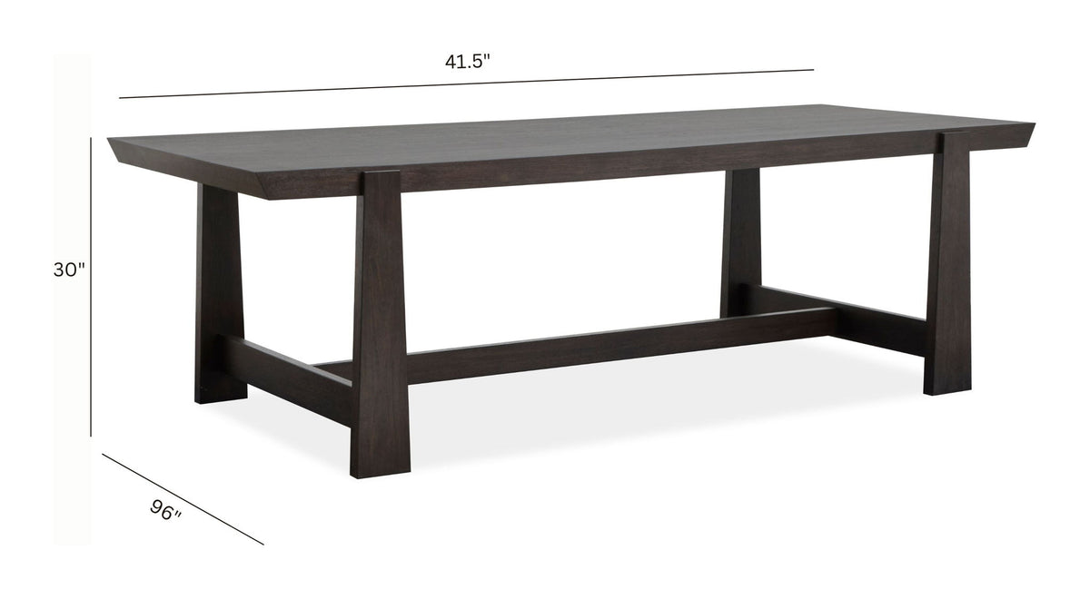 Tauren - Trestle Dining Table - Coffee Bean
