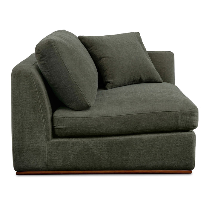 Rue - Right Arm Facing Chair - Deep Green