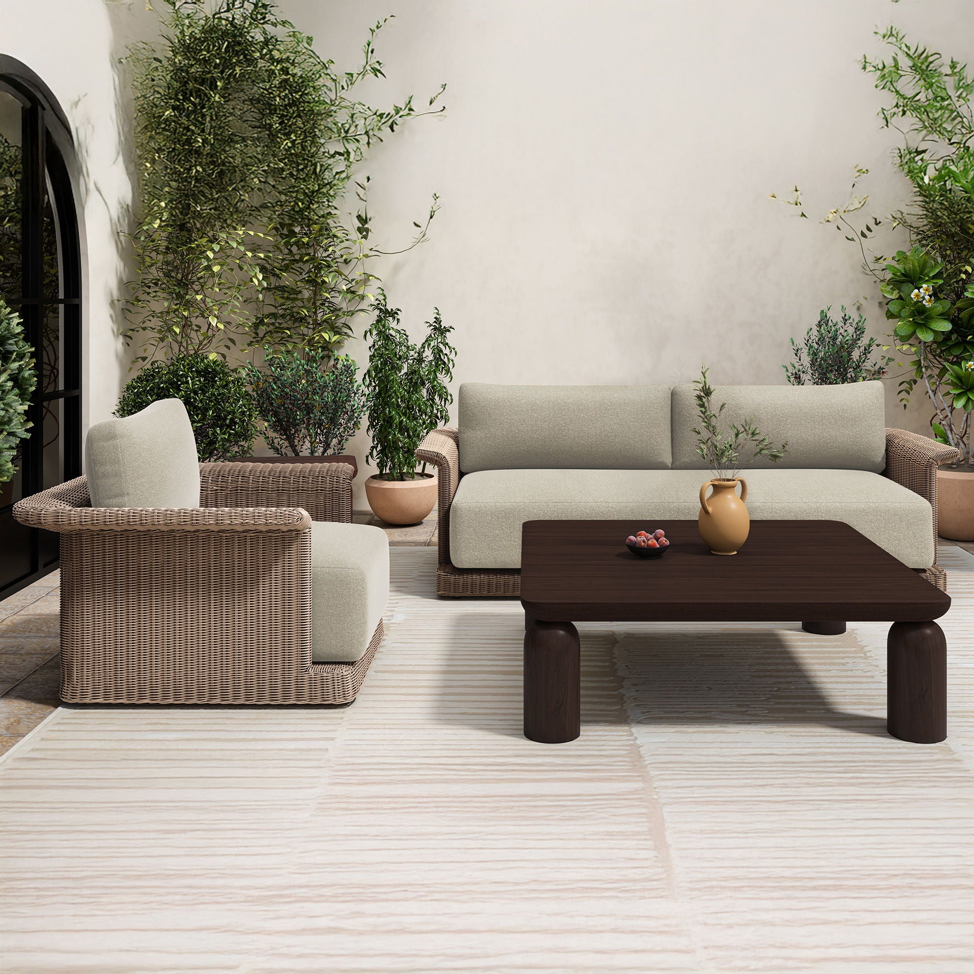 Meredith - Arm Chair - Beige