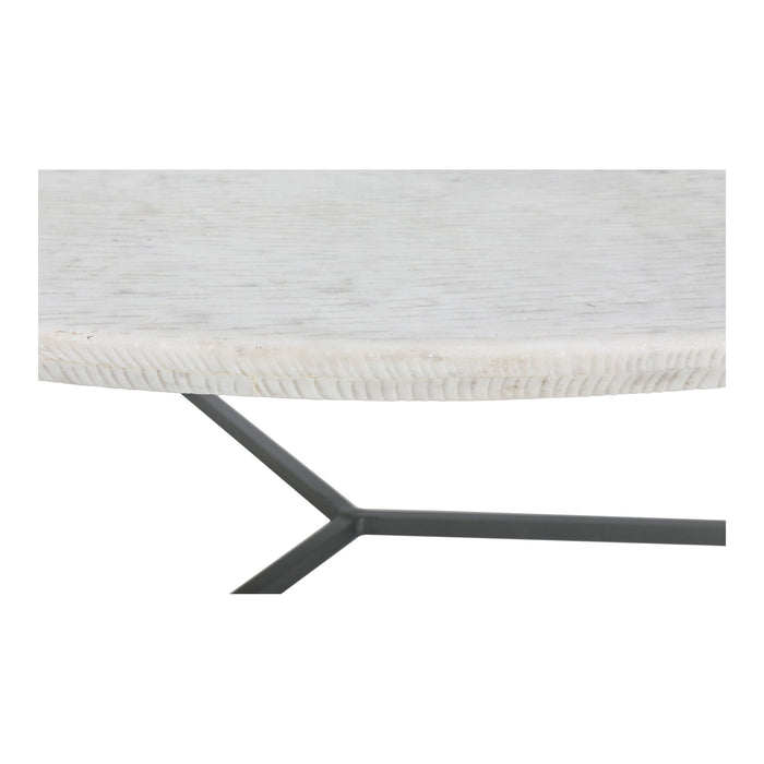 Chloe - Marble Coffee Table - White