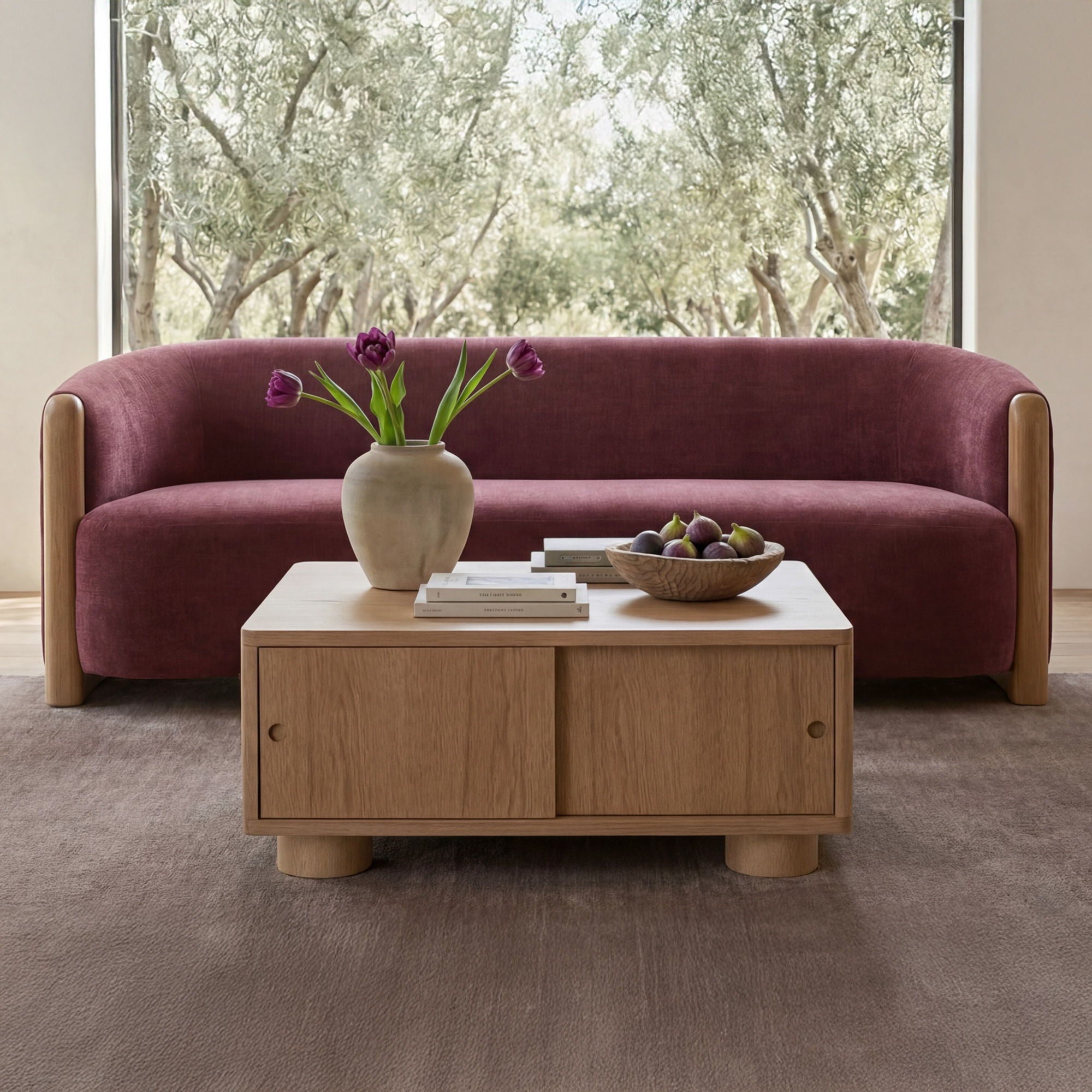 Anya - Sofa - Berry / Purple