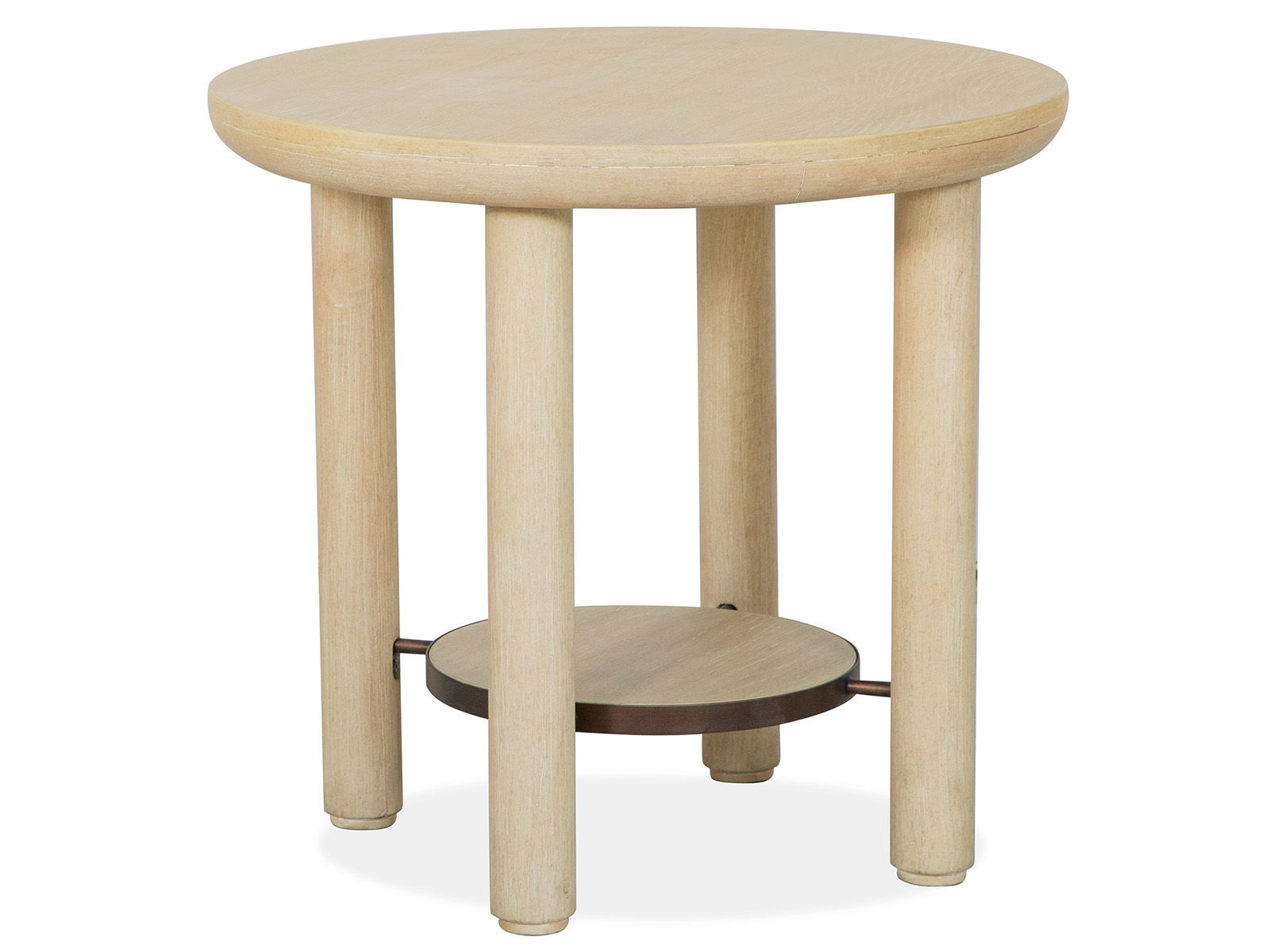 Sunset Cove - Round End Table - Sanibel Brown