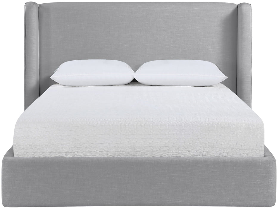 Kendall - Linen Textured Fabric Upholstered Bed