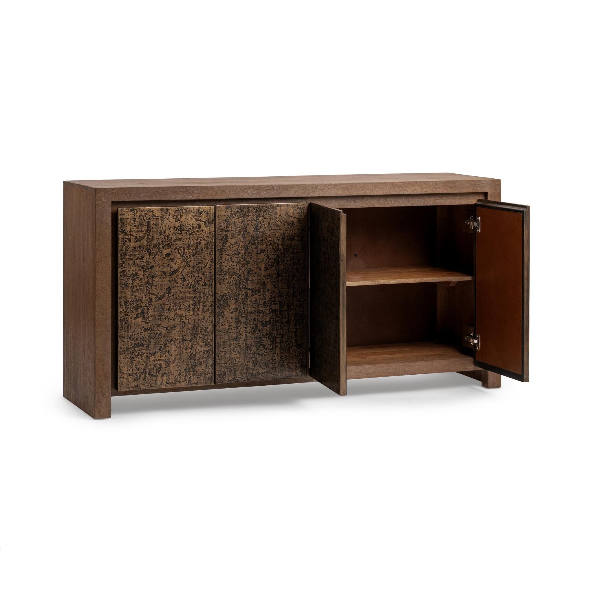 Glendale - 4 Door Buffet - Toasted Chestnut