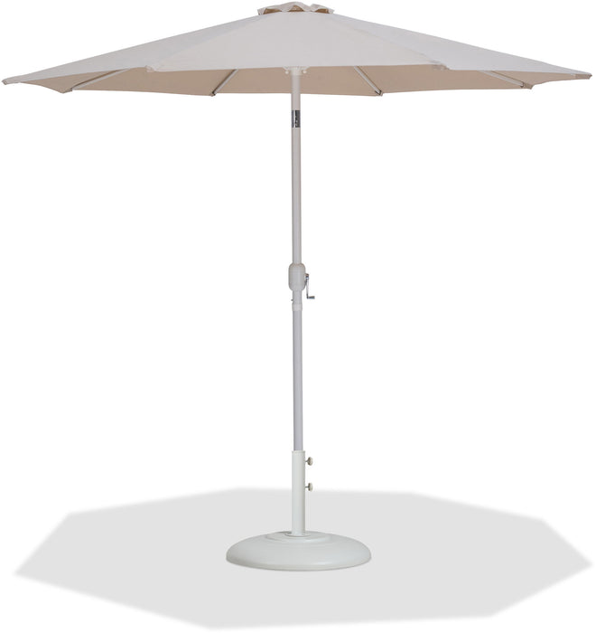 Fiji - Aluminum Patio Umbrella With Round White Base