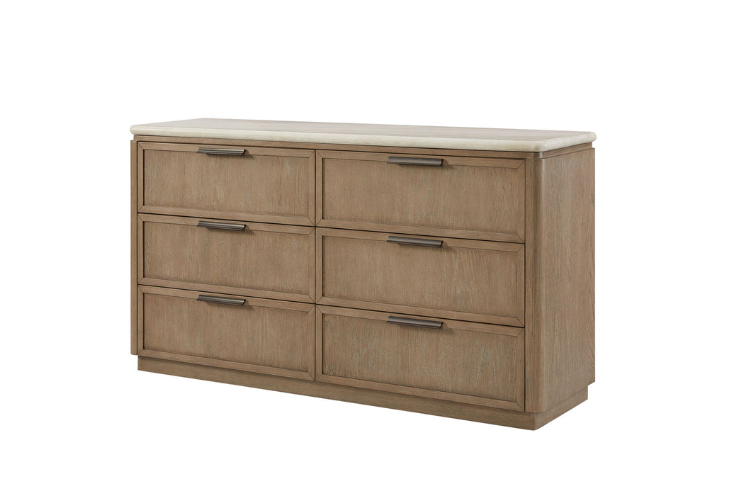 Trilogy - Dresser With Oak Veneer Drawer Fronts - Toffee