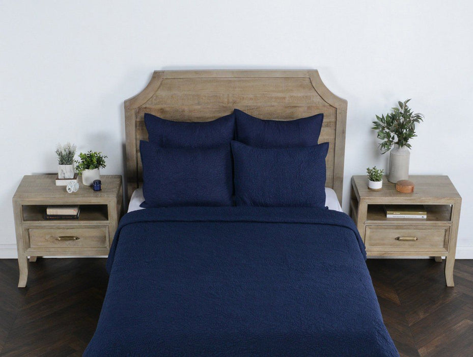 Elara - Standard Sham - Indigo