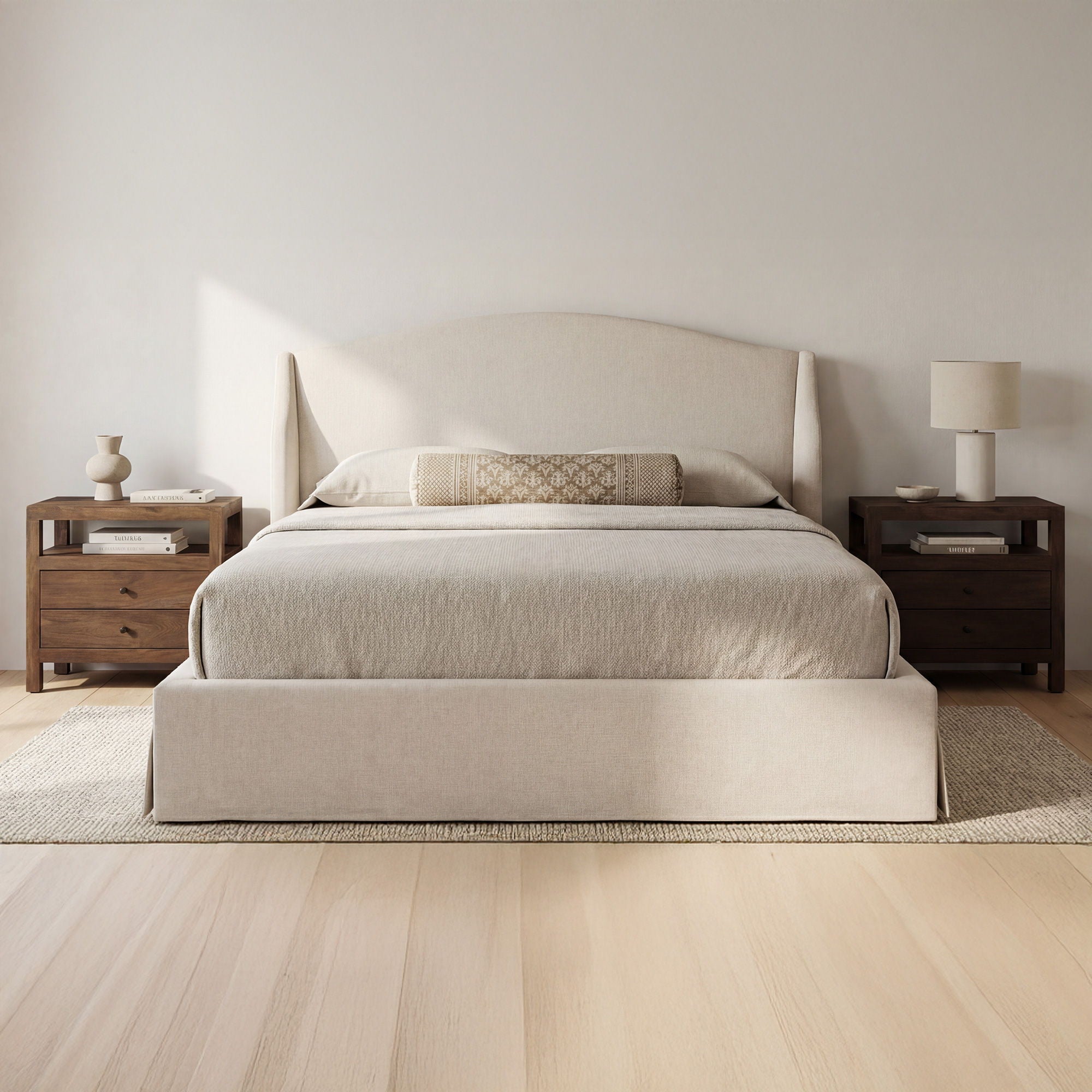 Weston - Queen Storage Bed - Cream