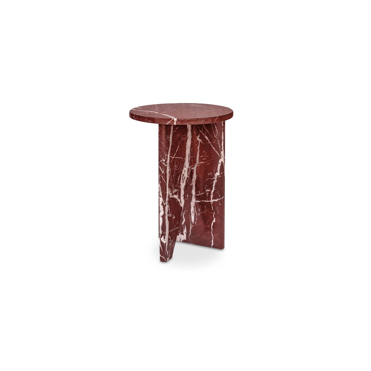 Grace - Accent Table Levante Marble - Red / Rosso
