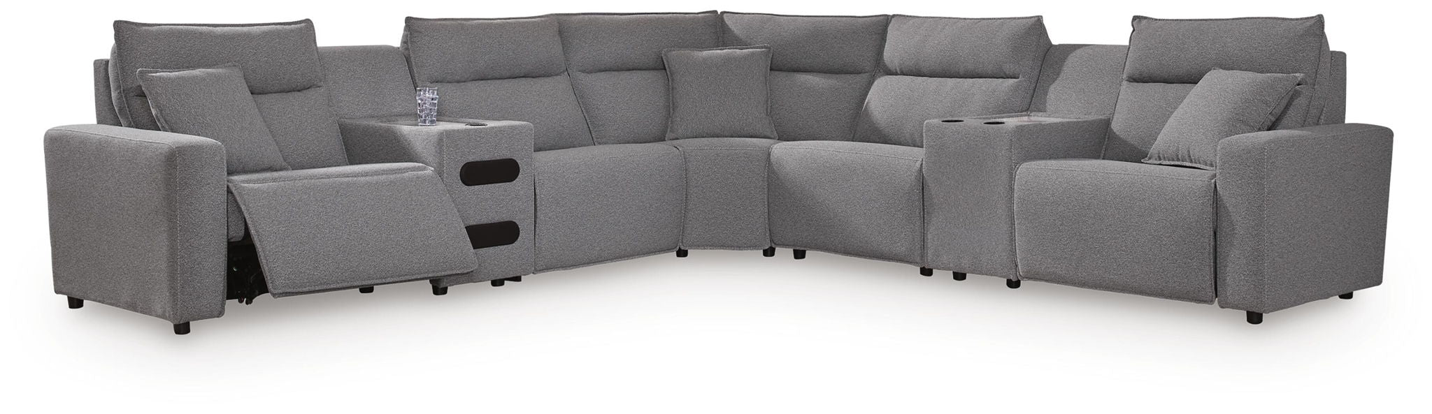 Modmax II - Reclining Sectional - Salt And Pepper