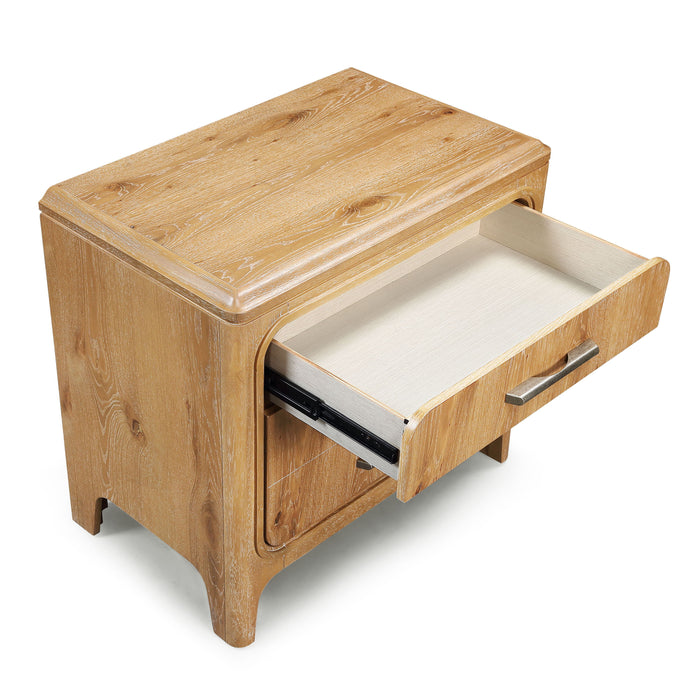 Westcott - Night Stand - Cerused Natural