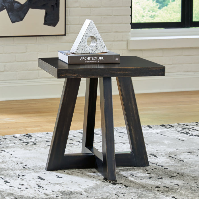 Galliden - Square End Table - Black