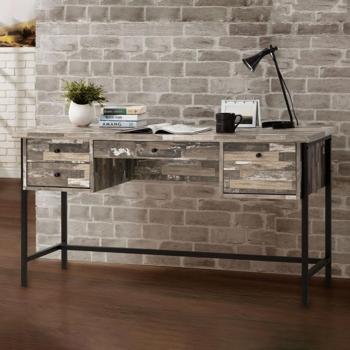 Kemper - 4-Drawer Writing Desk - Salvaged Cabin