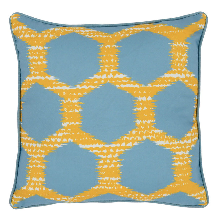 Indoor/Outdoor - Gaines Pillow - Yellow With Blue