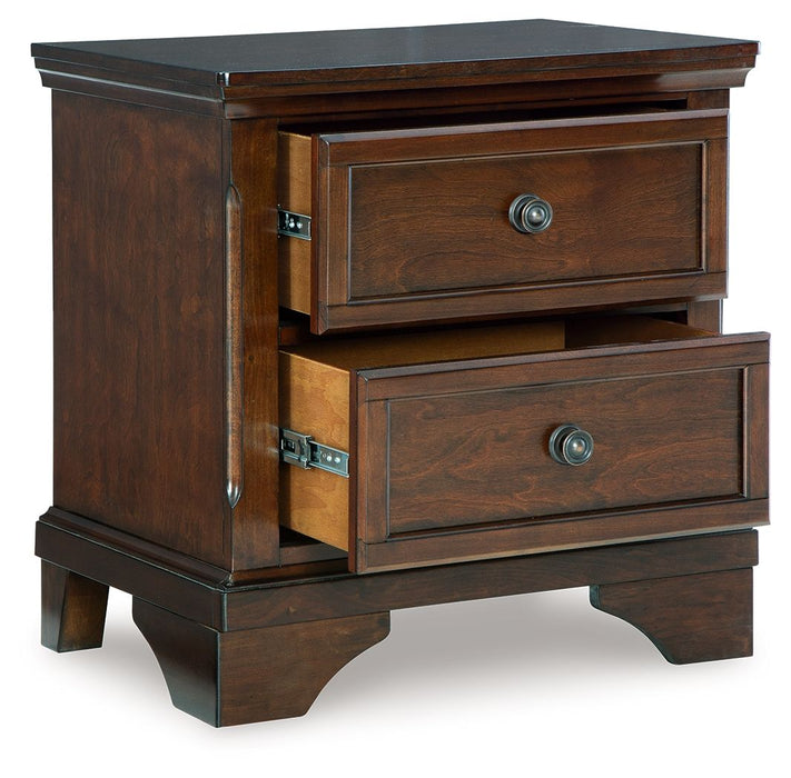 Trellington - Two Drawer Night Stand - Brown