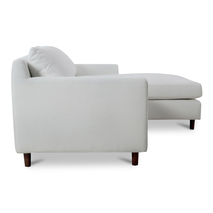 Hutton - Right Sectional - White