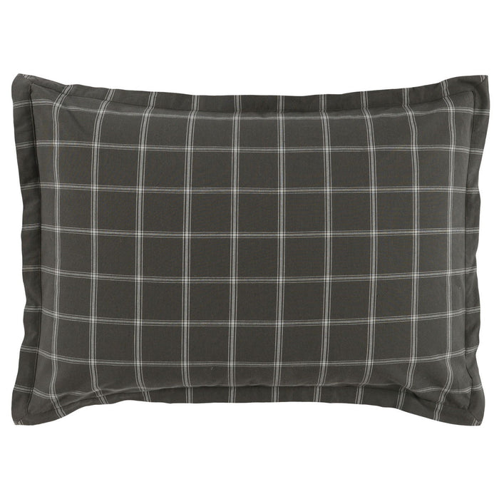 Hudson - Standard Sham - Plaid Gray