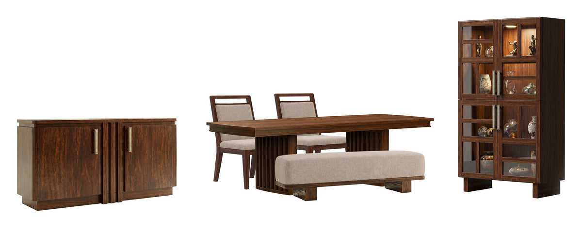 Reena - Extendable Trestle Dining Table Set
