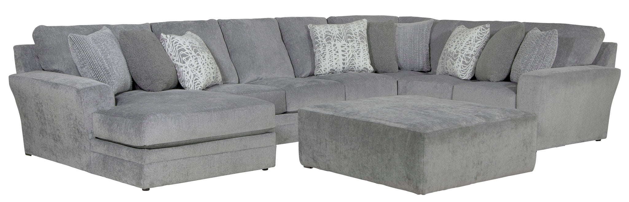 Glacier - Sectional With Cocktail Ottoman