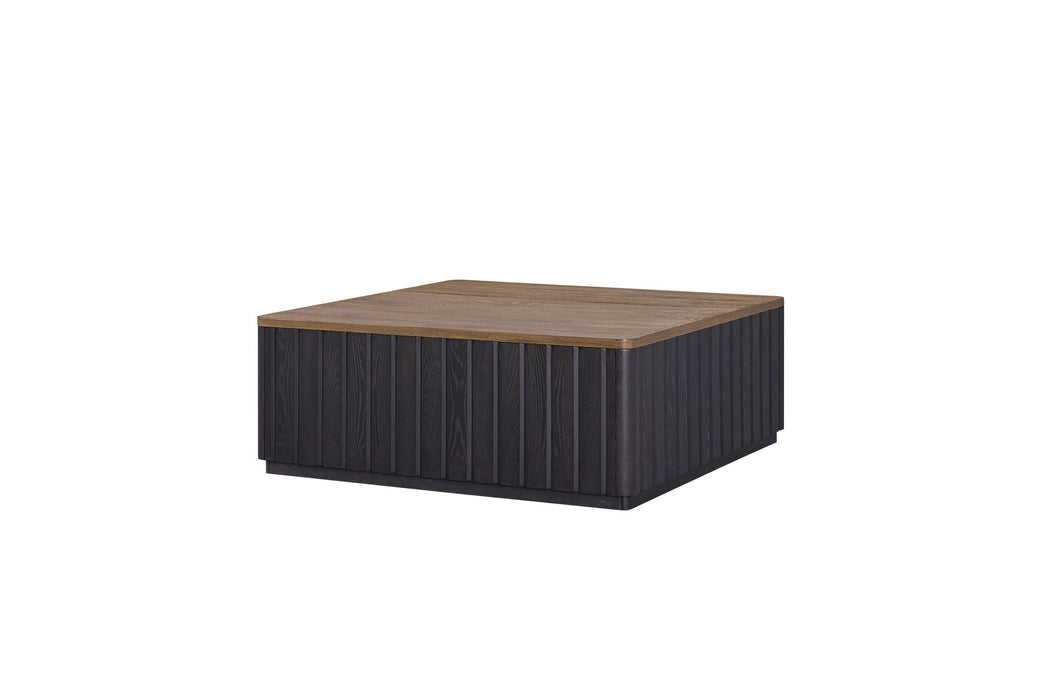 Elure - Channel Cocktail Table - Peppercorn