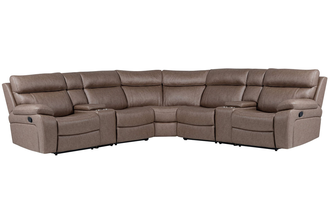 Theon - Modular Manual Reclining Sectional And Entertainment Console